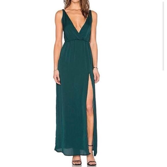 BLUE LIFE Green High Tide Side Leg-Slit Maxi Dress - Picture 1 of 9